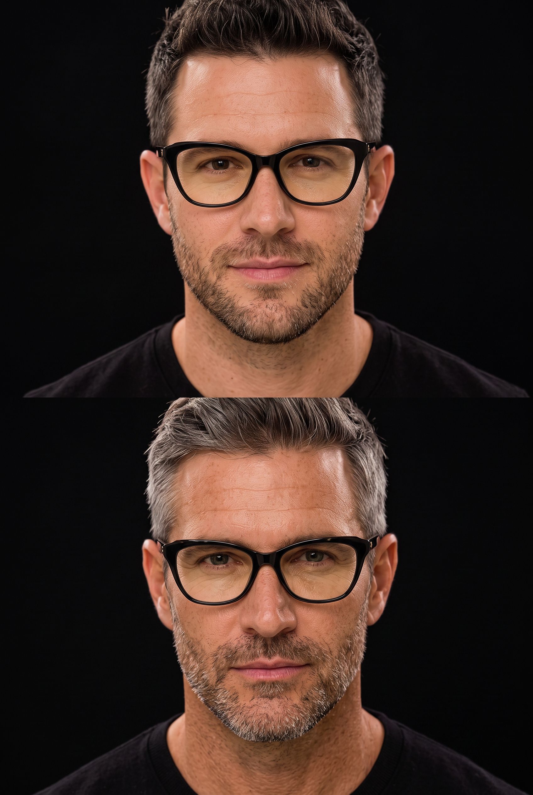 Men's Collection eyewear worn during a long screen session in a modern architectural workspace
